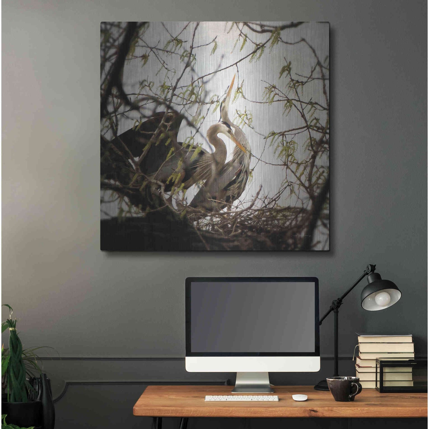 Luxe Metal Art 'Connection' by Debra Van Swearingen, Metal Wall Art,36x36