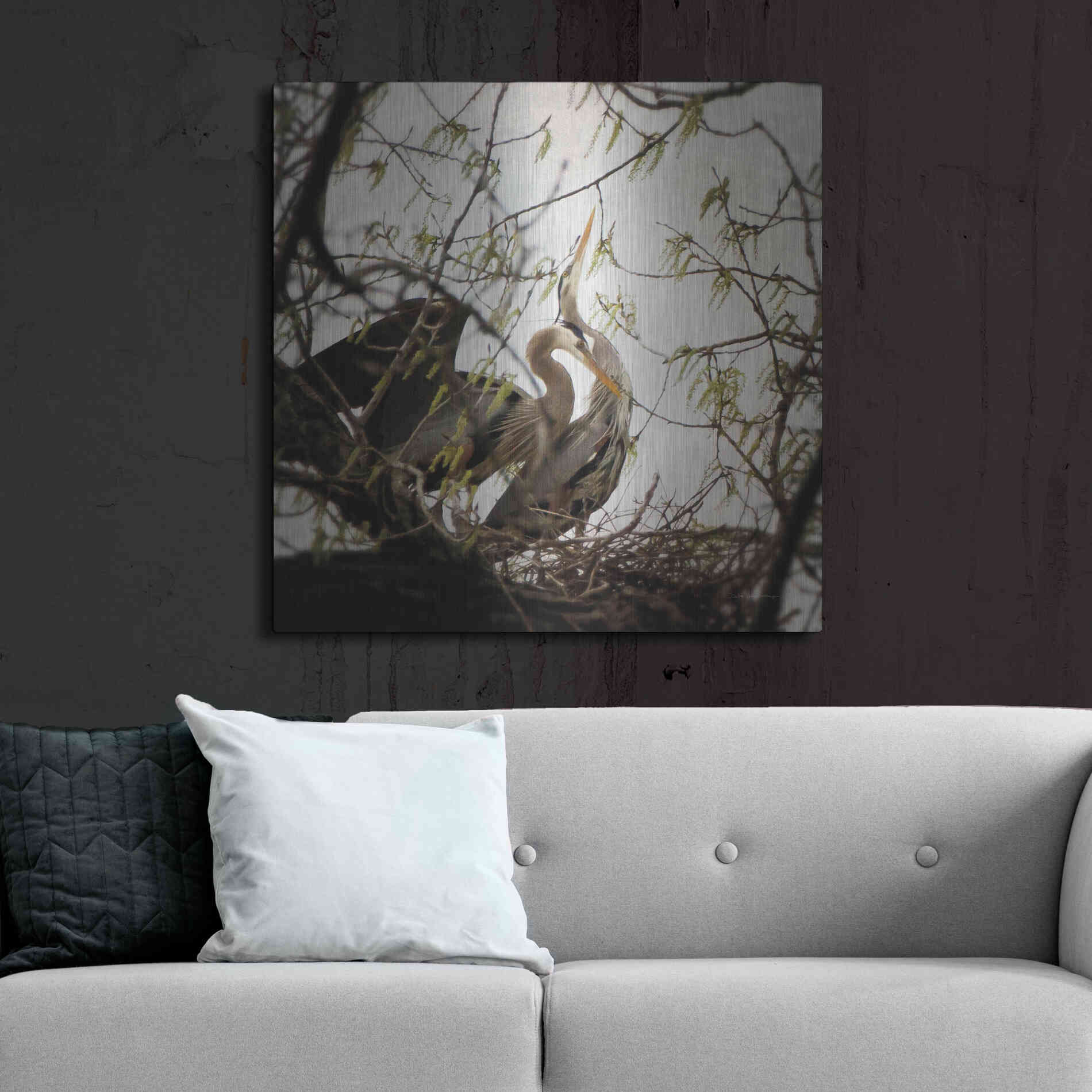 Luxe Metal Art 'Connection' by Debra Van Swearingen, Metal Wall Art,36x36