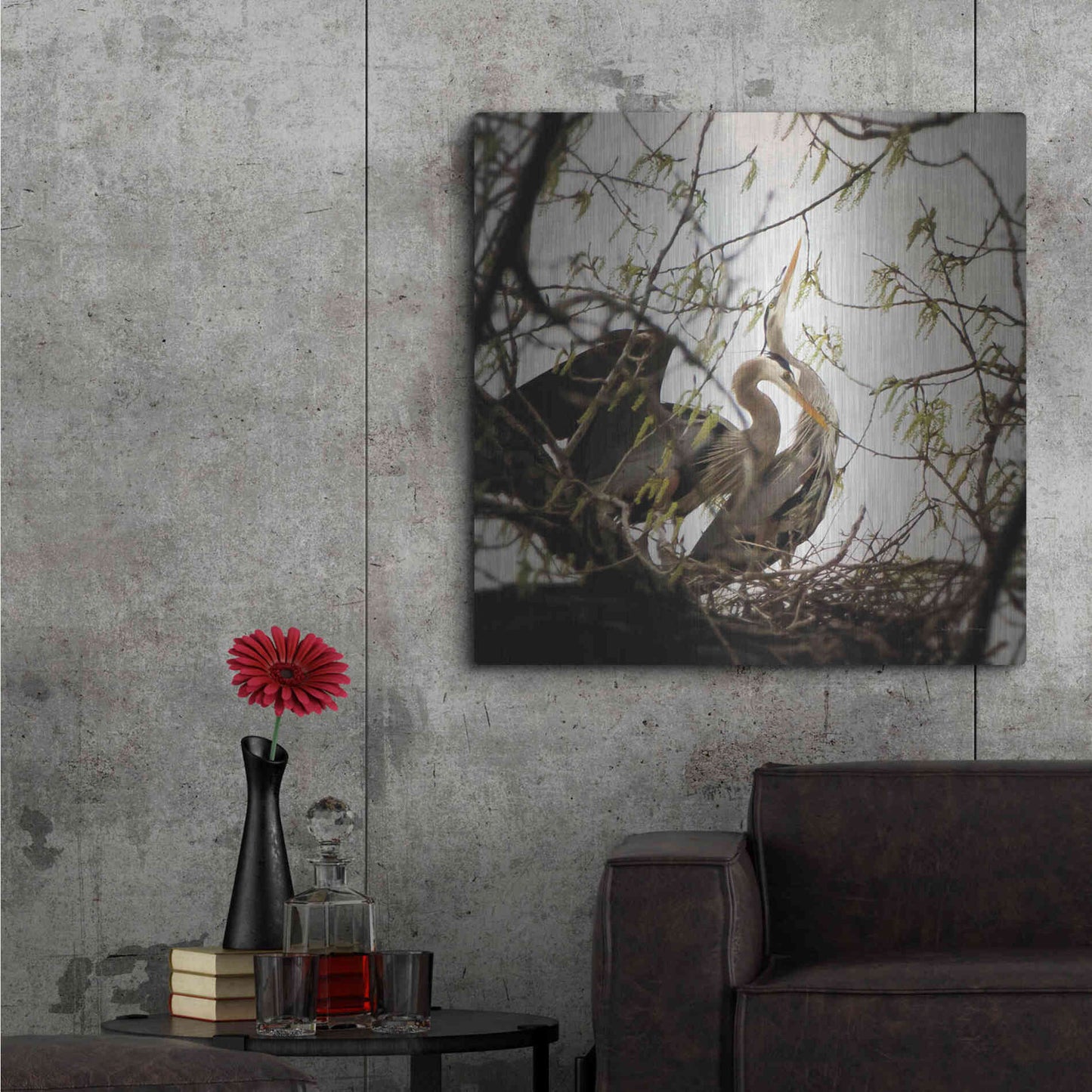 Luxe Metal Art 'Connection' by Debra Van Swearingen, Metal Wall Art,36x36