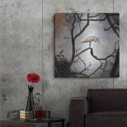 Luxe Metal Art 'Respite' by Debra Van Swearingen, Metal Wall Art,36x36