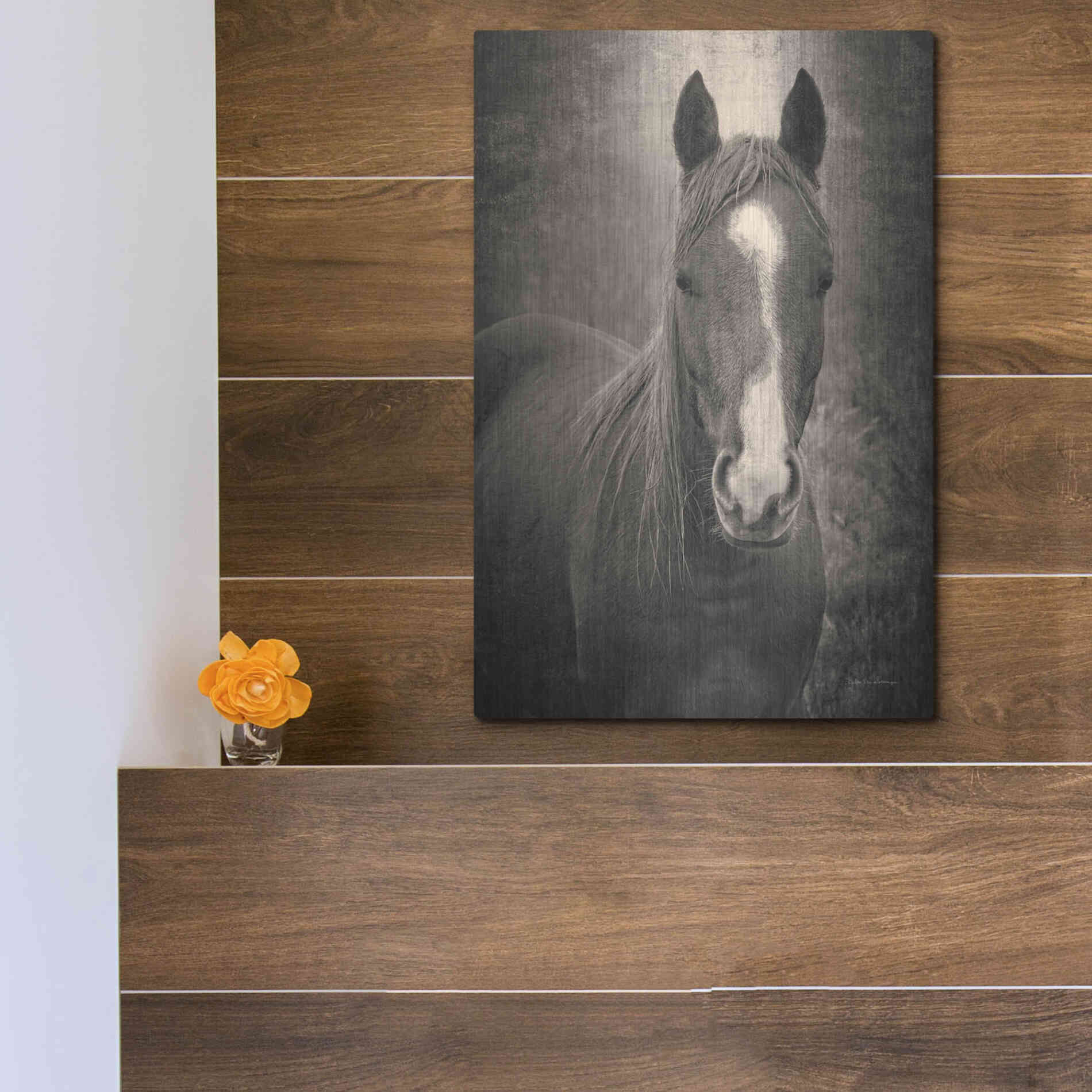 Luxe Metal Art 'Heres Looking at You II' by Debra Van Swearingen, Metal Wall Art,12x16