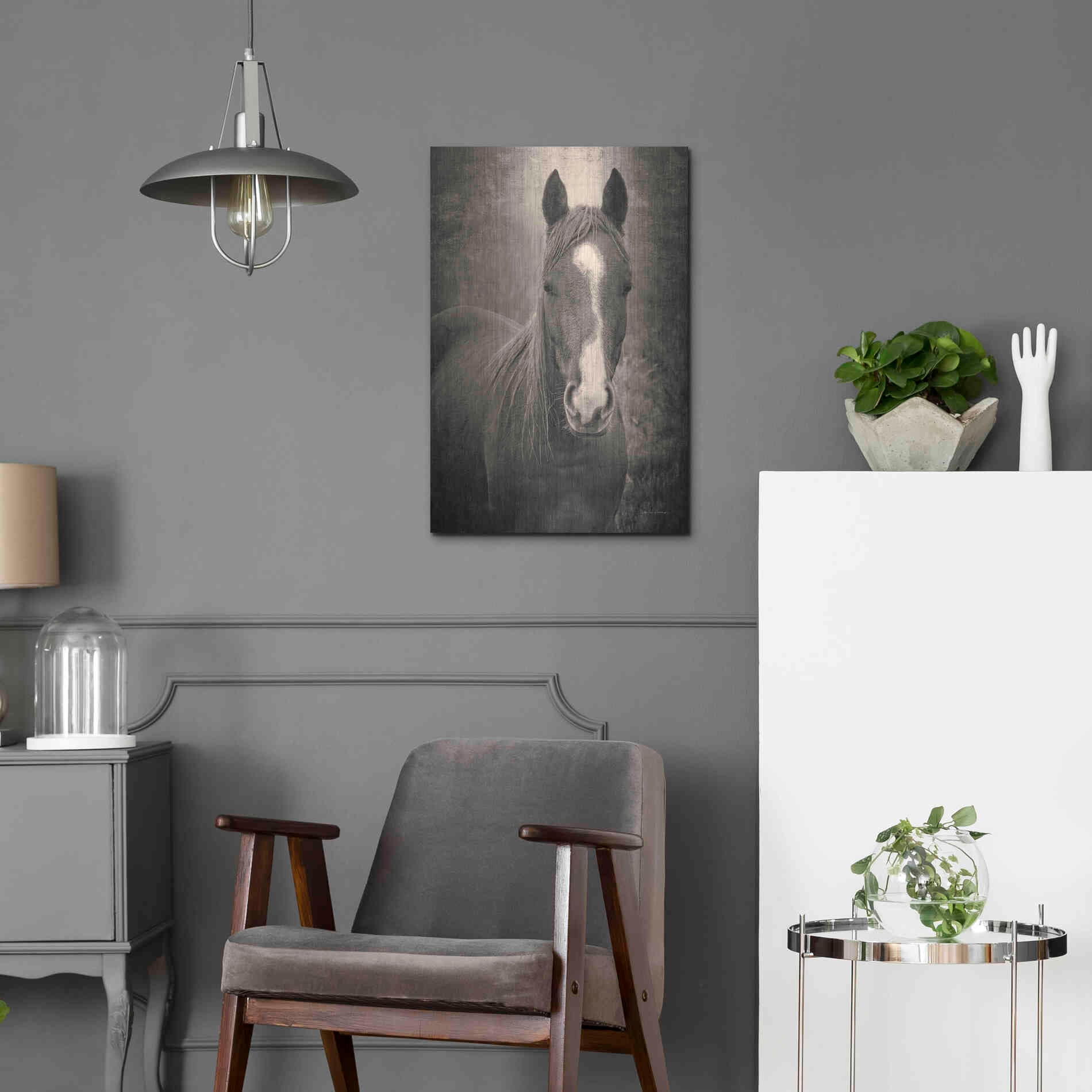 Luxe Metal Art 'Heres Looking at You II' by Debra Van Swearingen, Metal Wall Art,16x24