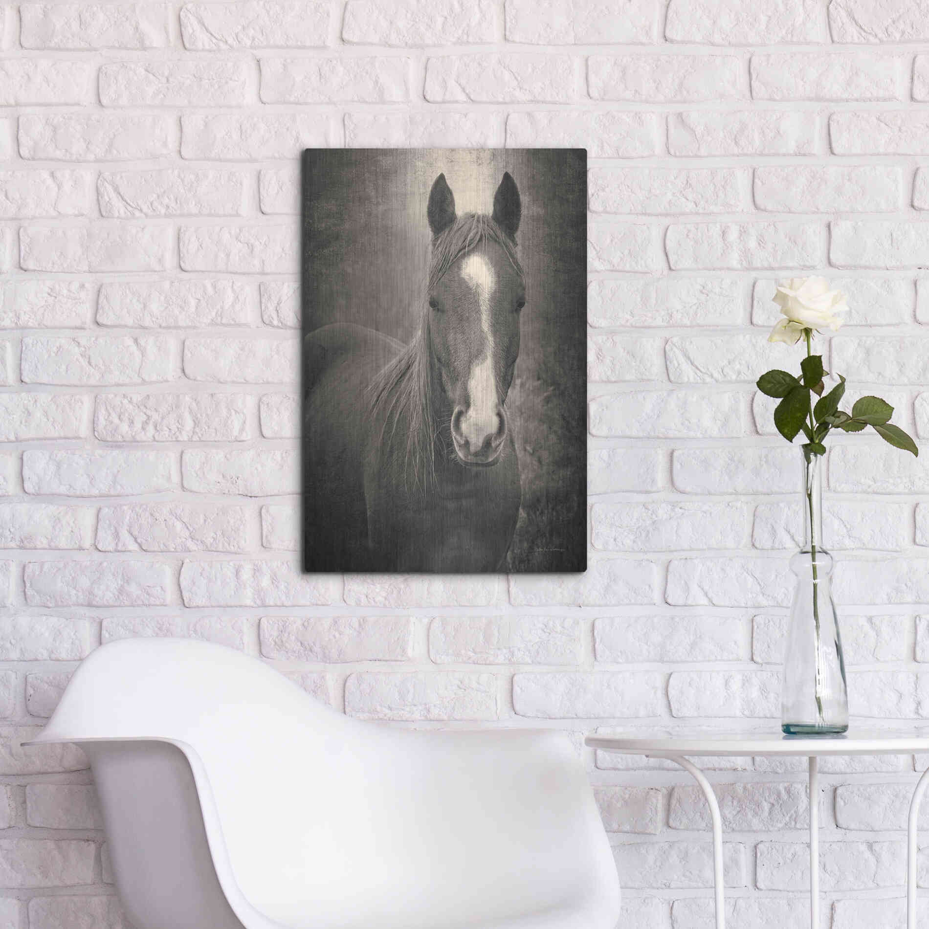 Luxe Metal Art 'Heres Looking at You II' by Debra Van Swearingen, Metal Wall Art,16x24