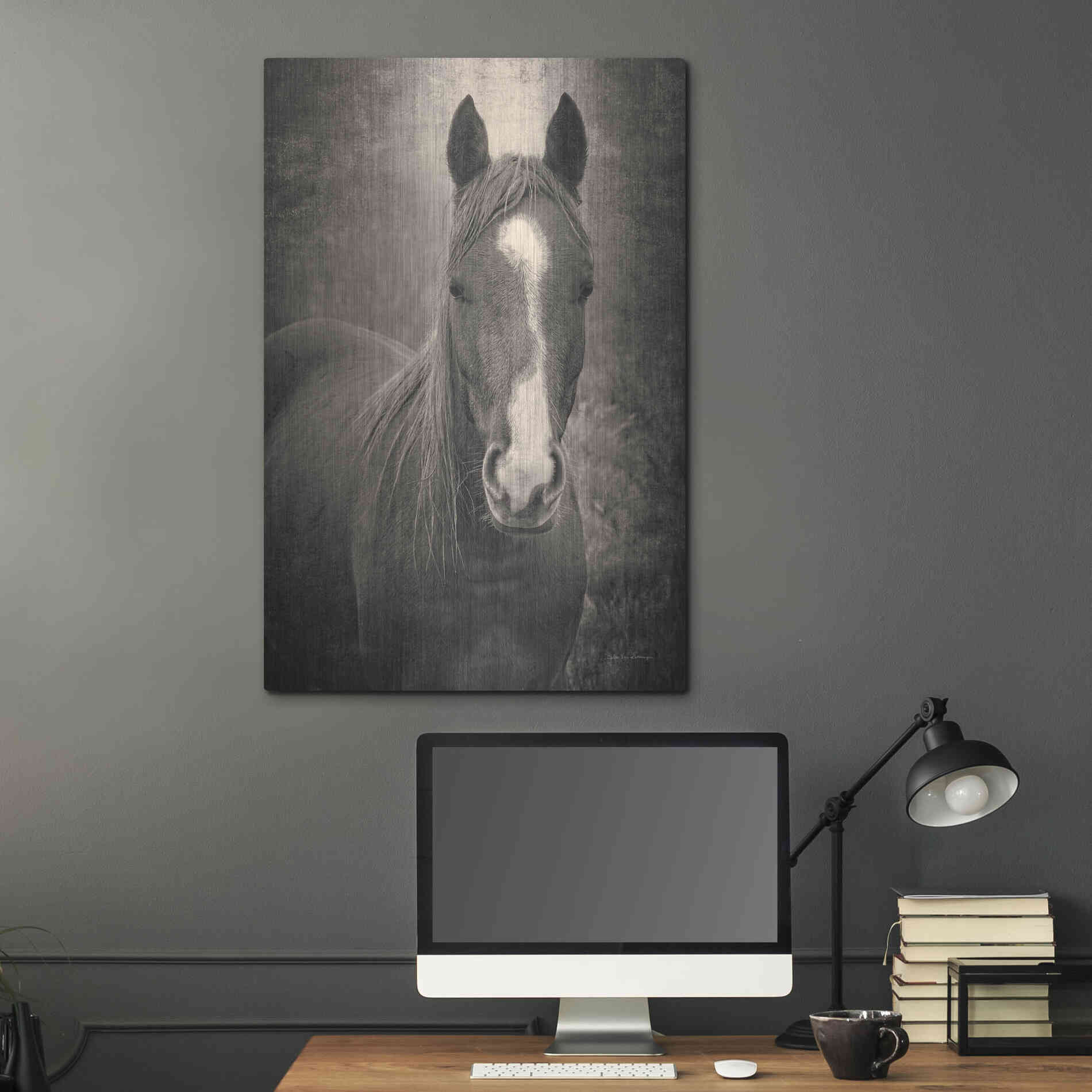 Luxe Metal Art 'Heres Looking at You II' by Debra Van Swearingen, Metal Wall Art,24x36