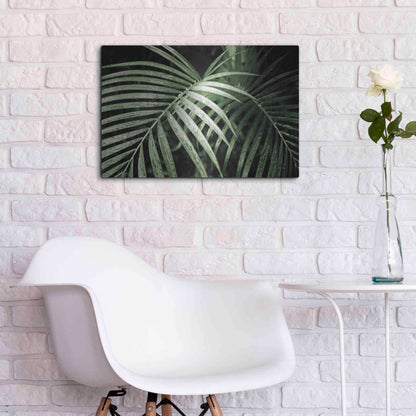 Luxe Metal Art 'Palm Fronds Green' by Debra Van Swearingen, Metal Wall Art,24x16