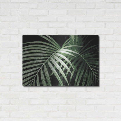 Luxe Metal Art 'Palm Fronds Green' by Debra Van Swearingen, Metal Wall Art,36x24