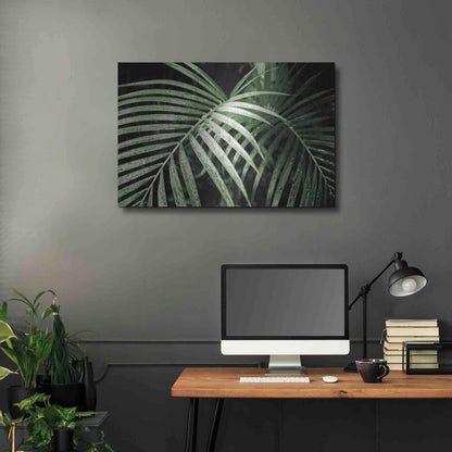 Luxe Metal Art 'Palm Fronds Green' by Debra Van Swearingen, Metal Wall Art,36x24