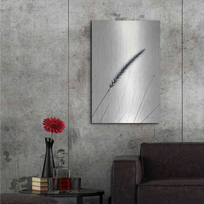 Luxe Metal Art 'Field Grasses V' by Debra Van Swearingen, Metal Wall Art,24x36