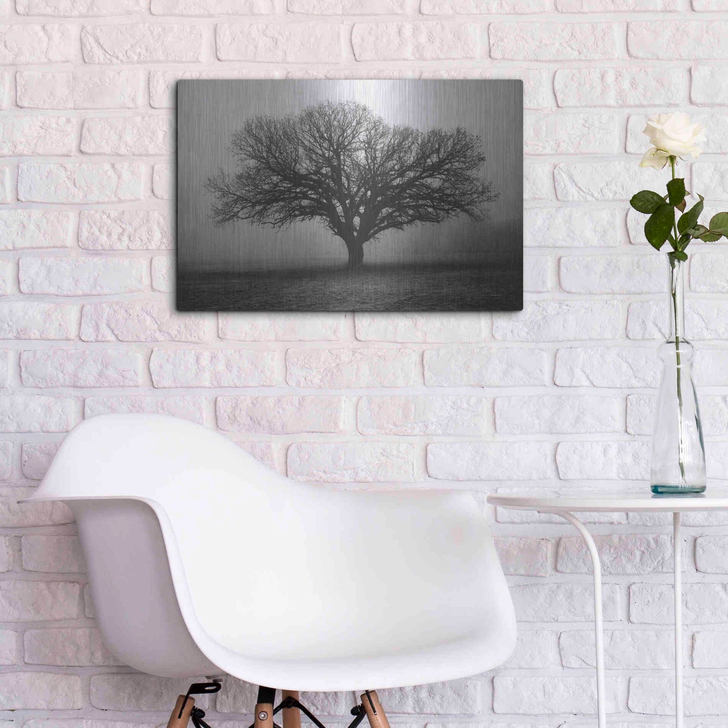 Luxe Metal Art 'Evening Mist' by Debra Van Swearingen, Metal Wall Art,24x16