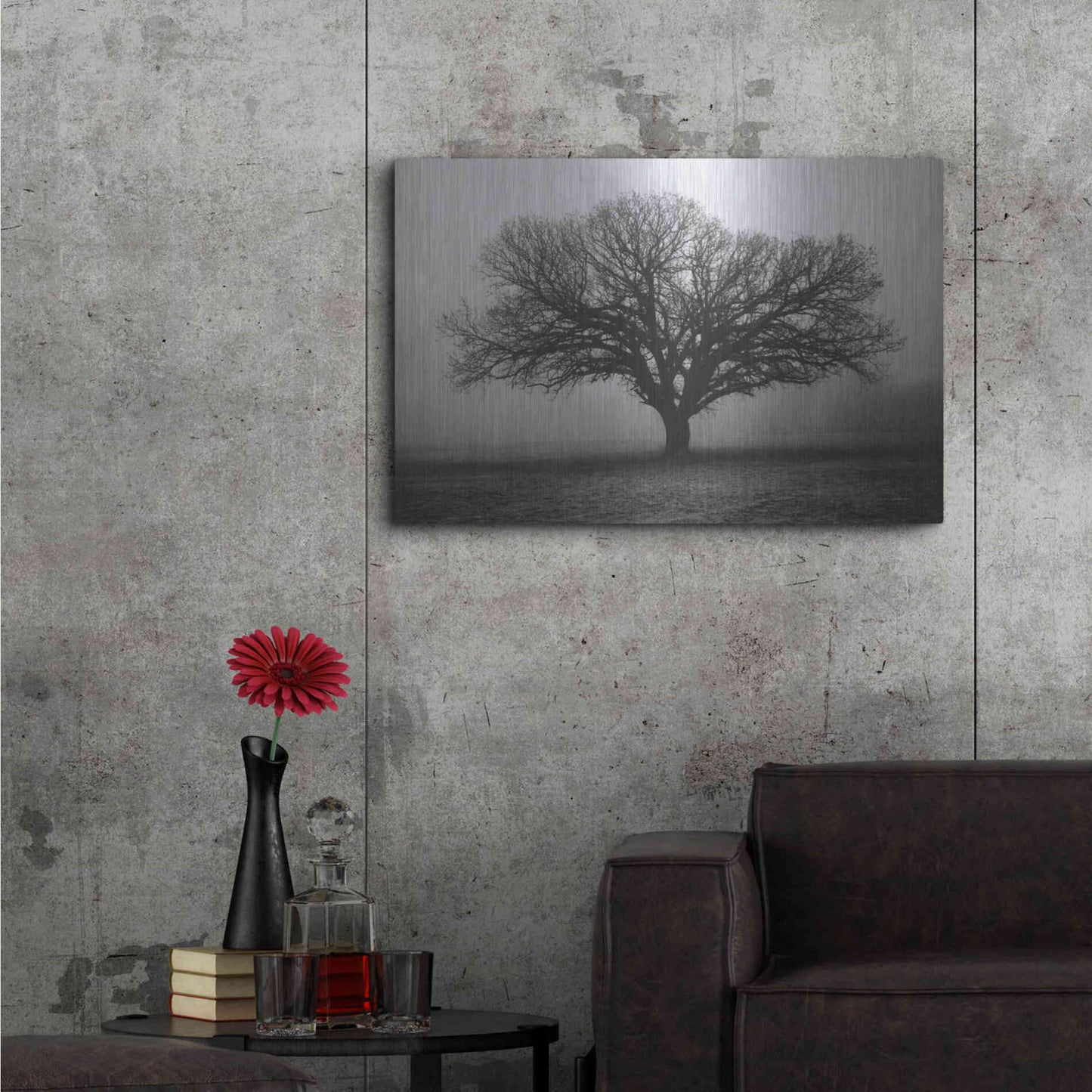 Luxe Metal Art 'Evening Mist' by Debra Van Swearingen, Metal Wall Art,36x24