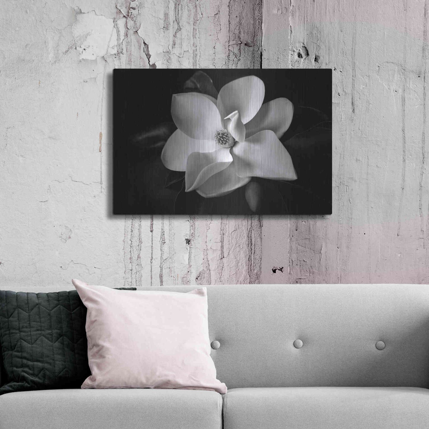 Luxe Metal Art 'SID14511_Magnolia' by Debra Van Swearingen, Metal Wall Art,36x24