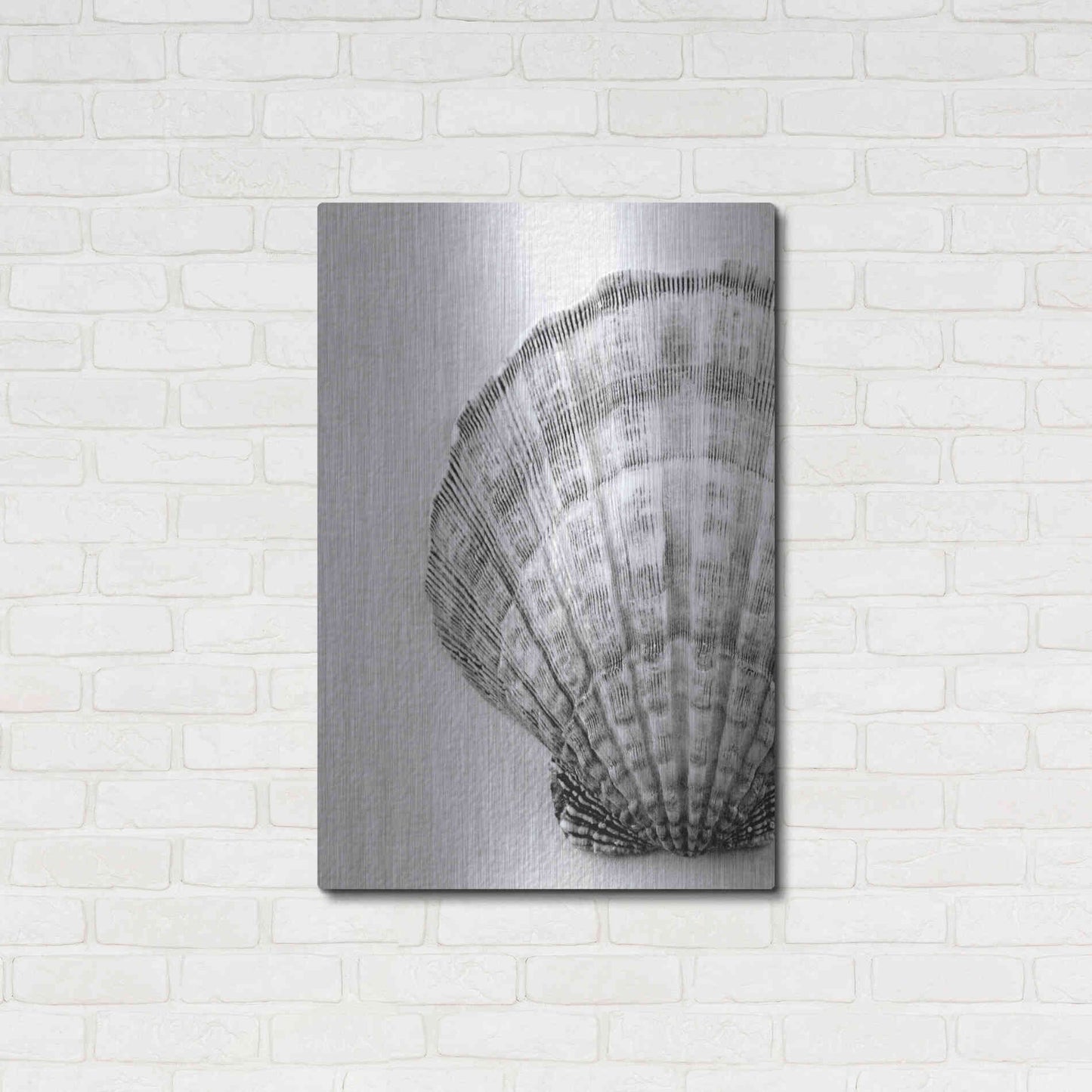 Luxe Metal Art 'On The Half Shell' by Debra Van Swearingen, Metal Wall Art,24x36