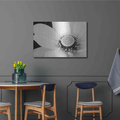 Luxe Metal Art 'Lotus Flower IV' by Debra Van Swearingen, Metal Wall Art,36x24