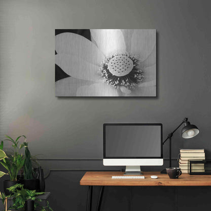 Luxe Metal Art 'Lotus Flower IV' by Debra Van Swearingen, Metal Wall Art,36x24
