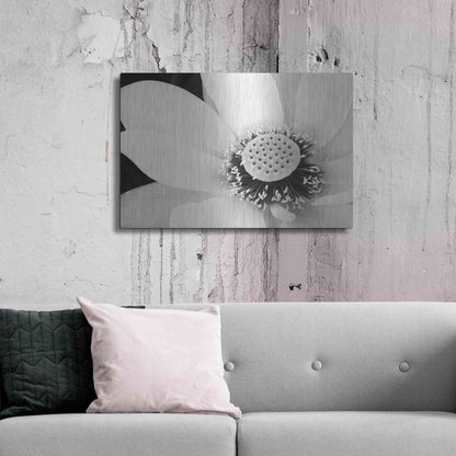 Luxe Metal Art 'Lotus Flower IV' by Debra Van Swearingen, Metal Wall Art,36x24