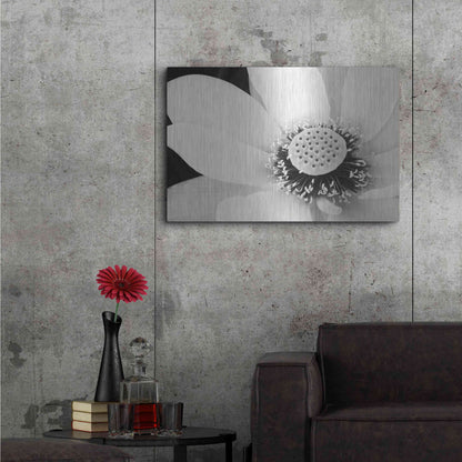 Luxe Metal Art 'Lotus Flower IV' by Debra Van Swearingen, Metal Wall Art,36x24