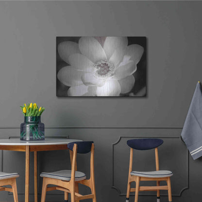 Luxe Metal Art 'Lotus Flower V' by Debra Van Swearingen, Metal Wall Art,36x24