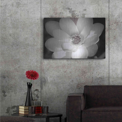 Luxe Metal Art 'Lotus Flower V' by Debra Van Swearingen, Metal Wall Art,36x24