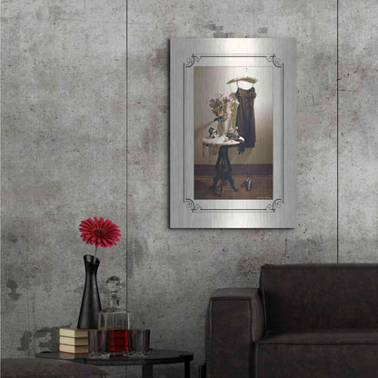 Luxe Metal Art 'Anticipation Hers' by Debra Van Swearingen, Metal Wall Art,24x36