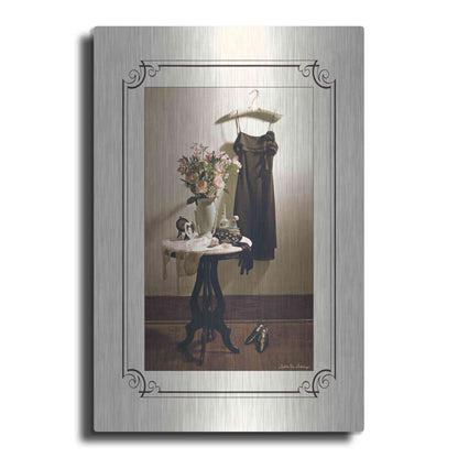 Luxe Metal Art 'Anticipation Hers' by Debra Van Swearingen, Metal Wall Art