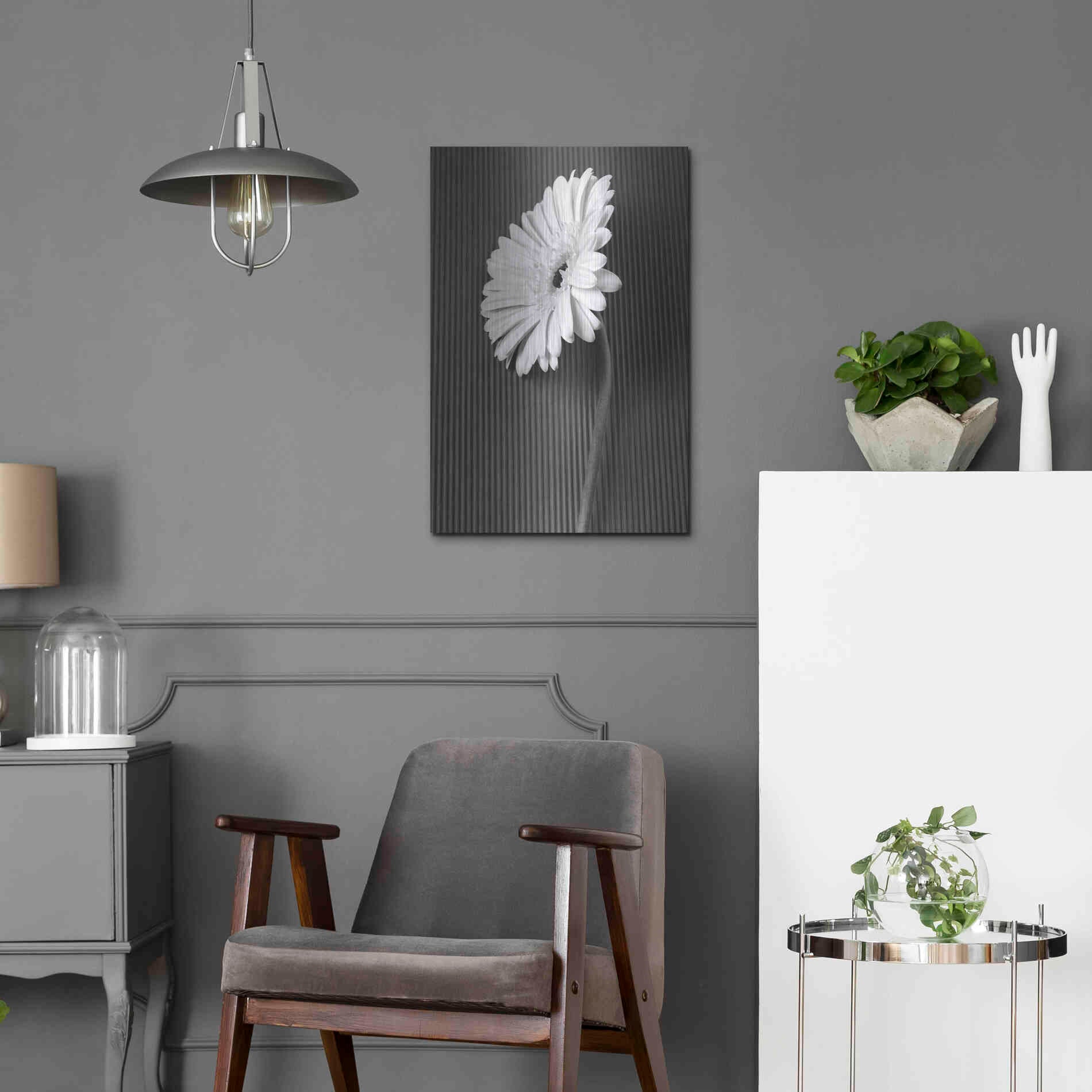 Luxe Metal Art 'Fresh Cut Daisy II' by Debra Van Swearingen, Metal Wall Art,16x24
