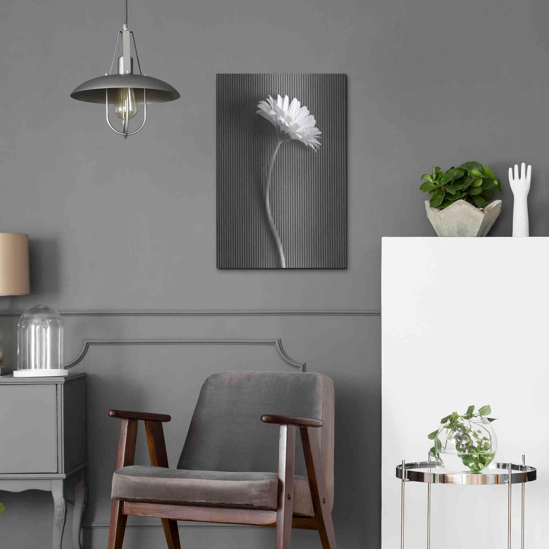 Luxe Metal Art 'Fresh Cut Daisy III' by Debra Van Swearingen, Metal Wall Art,16x24