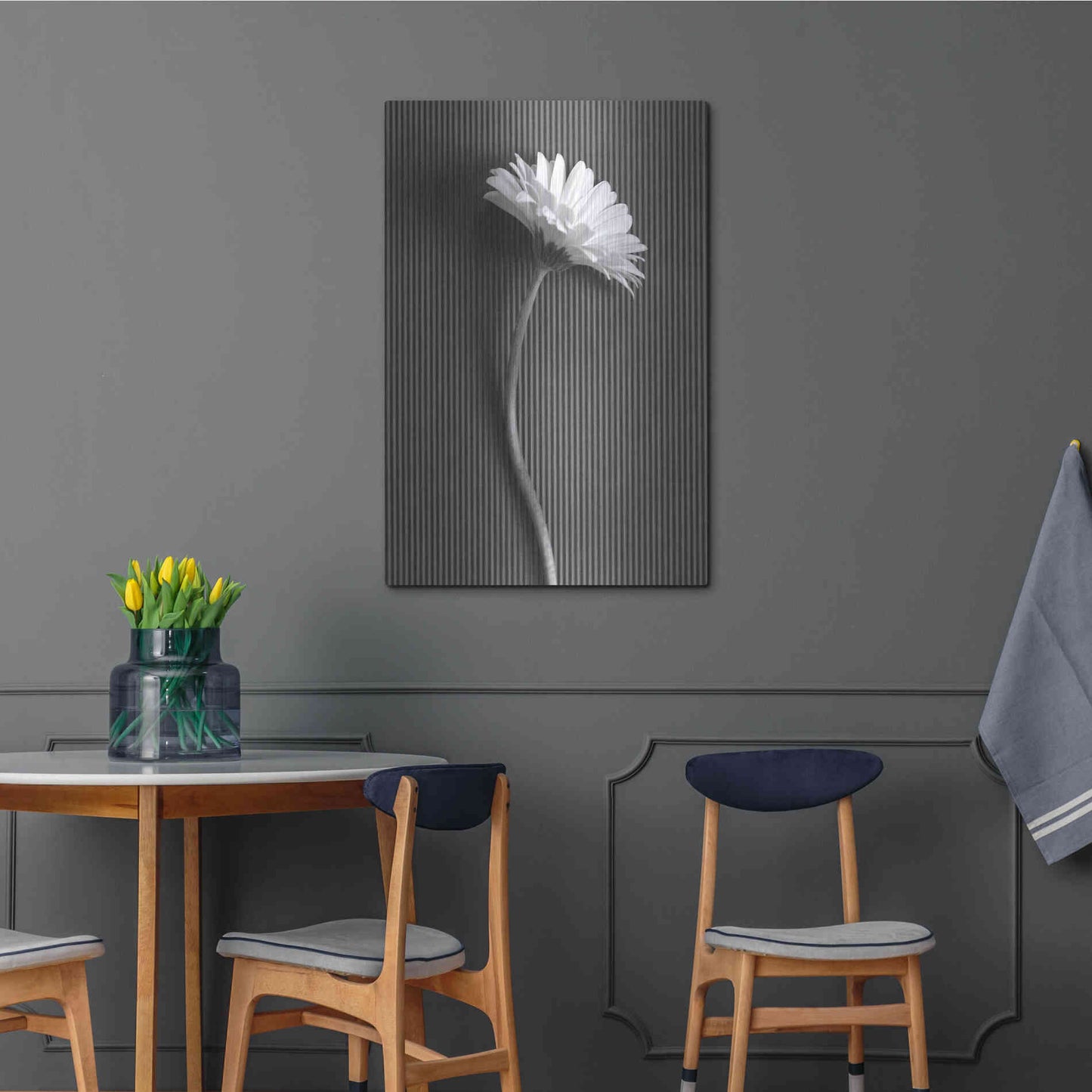 Luxe Metal Art 'Fresh Cut Daisy III' by Debra Van Swearingen, Metal Wall Art,24x36