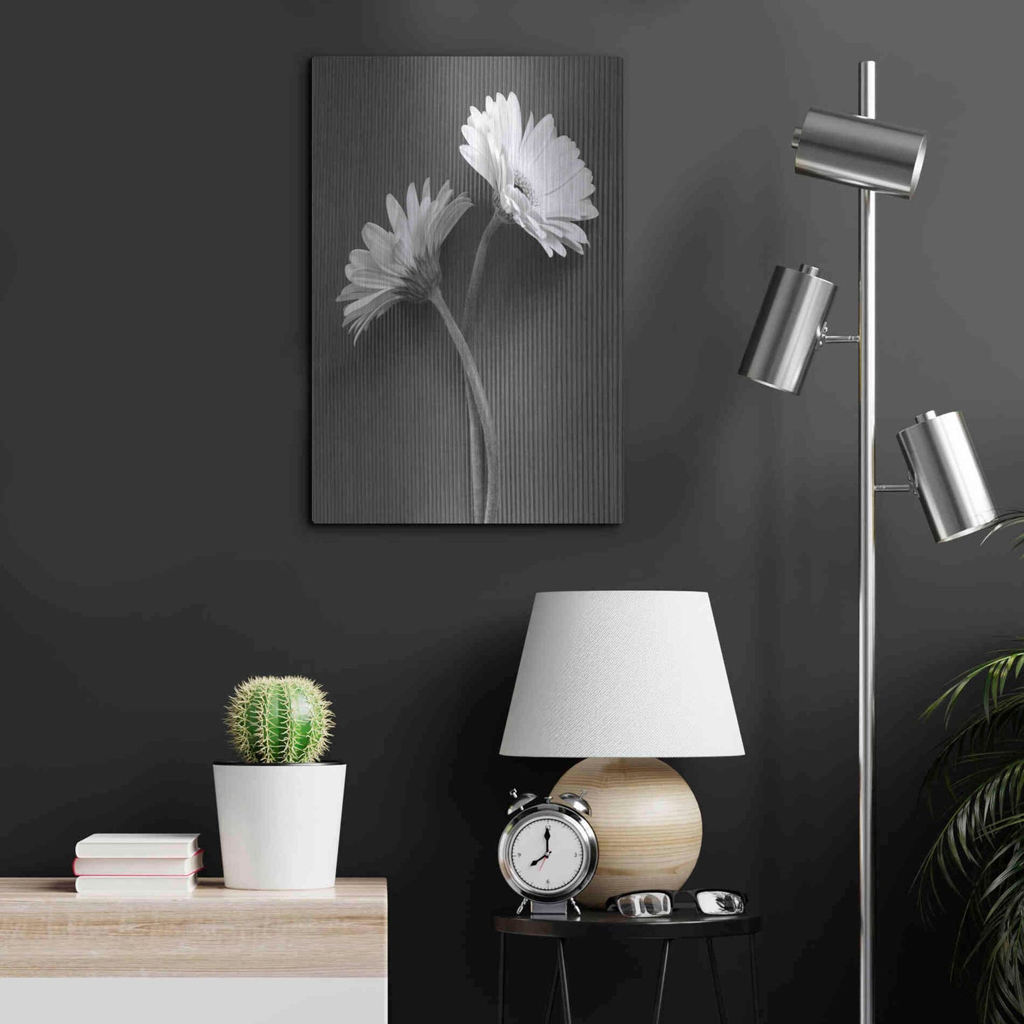 Luxe Metal Art 'Fresh Cut Daisy IV' by Debra Van Swearingen, Metal Wall Art,16x24