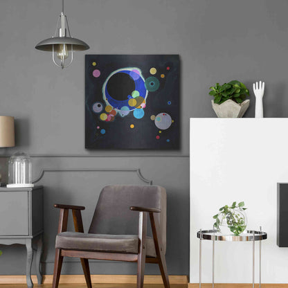 Luxe Metal Art 'Several Circles' by Wassily Kandinsky, Metal Wall Art,24x24