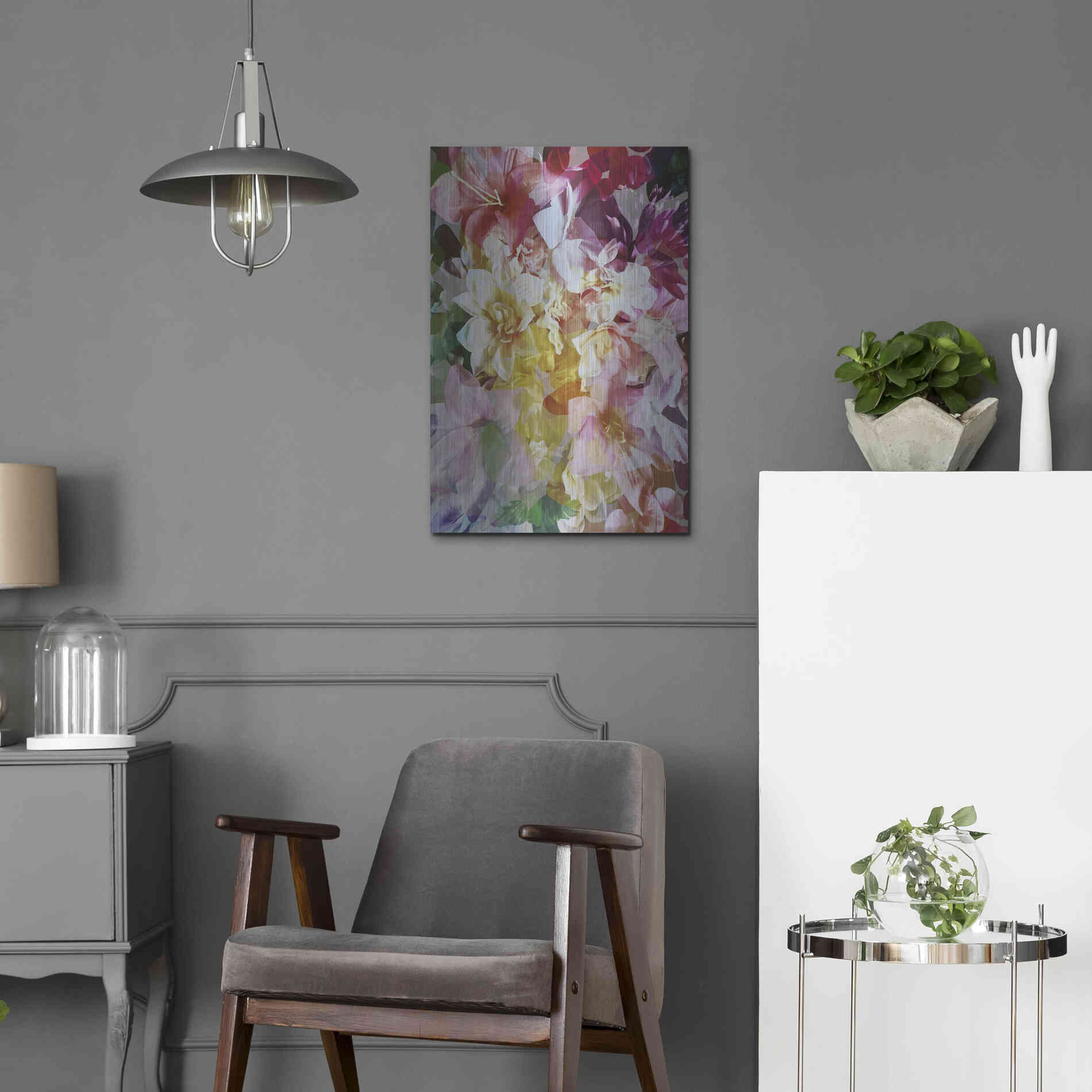 Luxe Metal Art 'Bloomin Babes' by Shandra Smith, Metal Wall Art,16x24