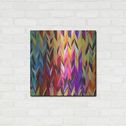 Luxe Metal Art 'Burst of Color' by Shandra Smith, Metal Wall Art,24x24