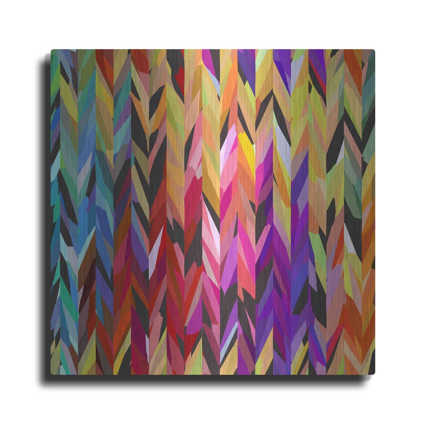 Luxe Metal Art 'Burst of Color' by Shandra Smith, Metal Wall Art