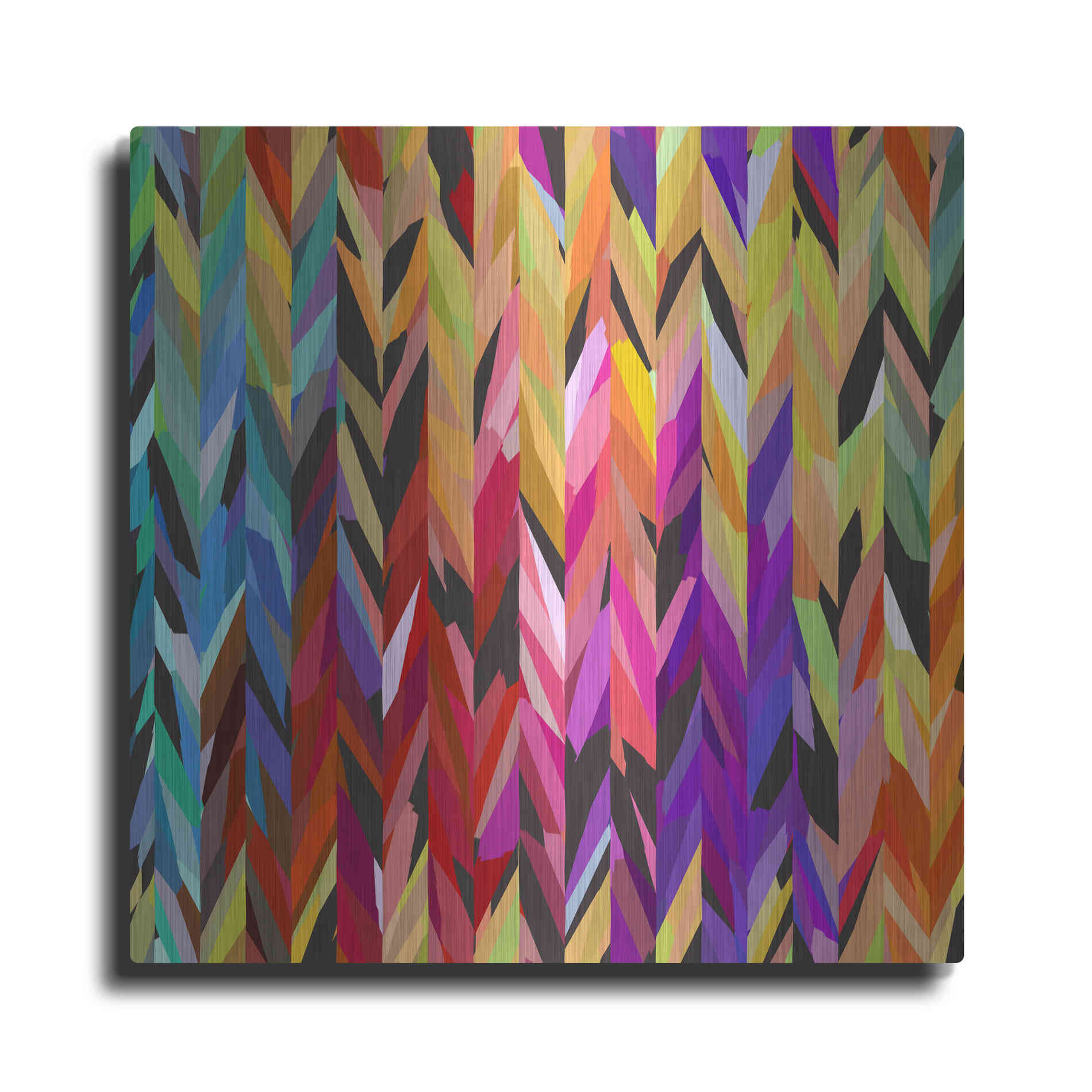 Luxe Metal Art 'Burst of Color' by Shandra Smith, Metal Wall Art