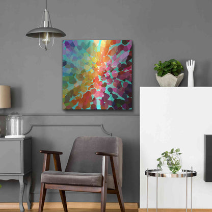 Luxe Metal Art 'Connect' by Shandra Smith, Metal Wall Art,24x24