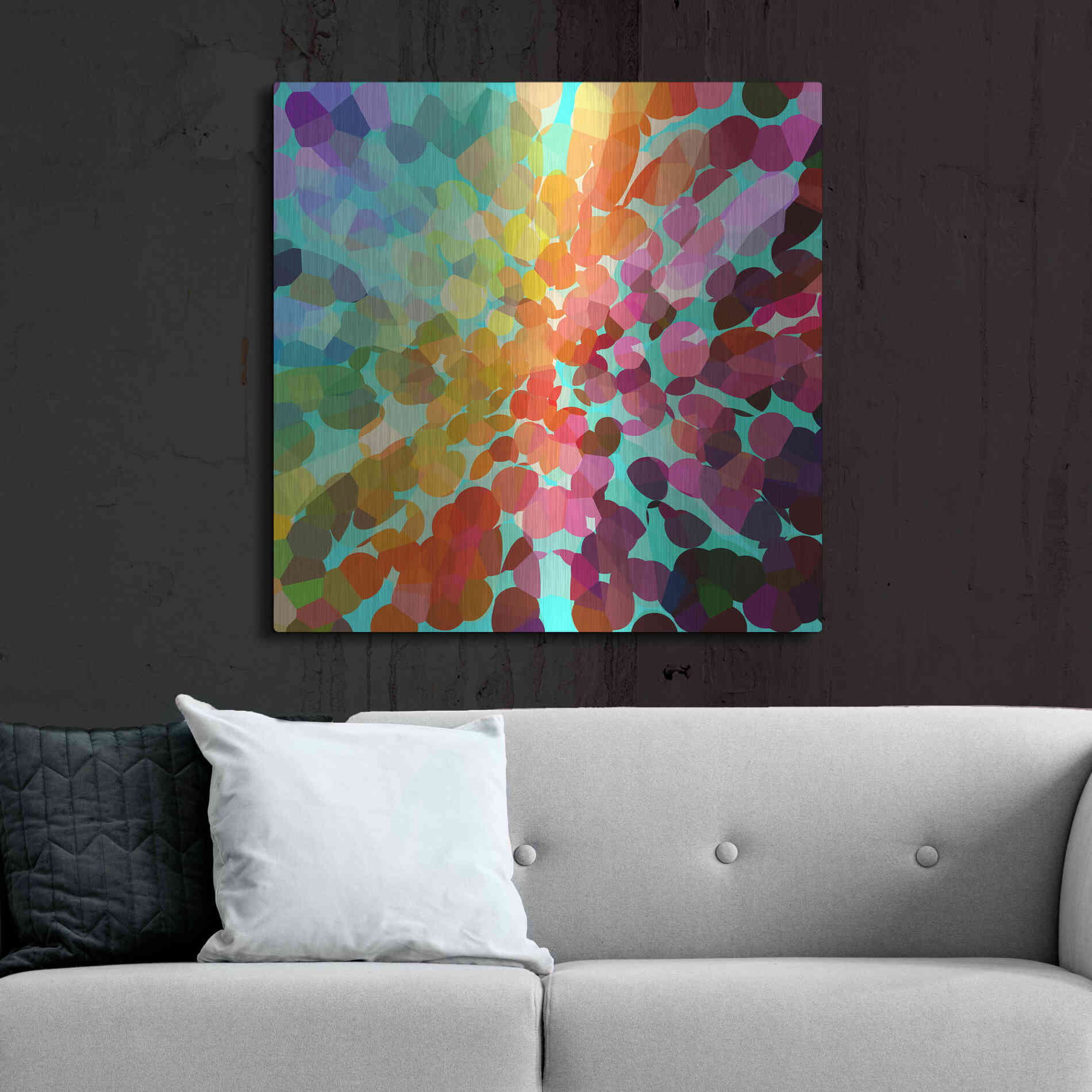 Luxe Metal Art 'Connect' by Shandra Smith, Metal Wall Art,36x36