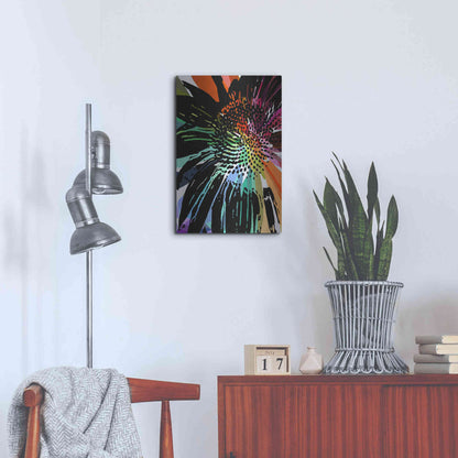 Luxe Metal Art 'Flower 25' by Shandra Smith, Metal Wall Art,16x24