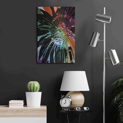 Luxe Metal Art 'Flower 25' by Shandra Smith, Metal Wall Art,16x24