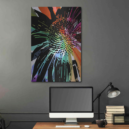 Luxe Metal Art 'Flower 25' by Shandra Smith, Metal Wall Art,24x36