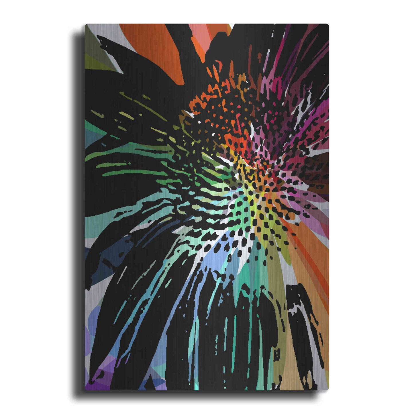 Luxe Metal Art 'Flower 25' by Shandra Smith, Metal Wall Art