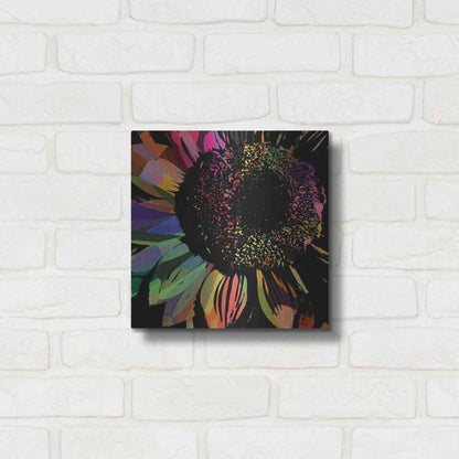 Luxe Metal Art 'Flower 30' by Shandra Smith, Metal Wall Art,12x12