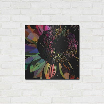 Luxe Metal Art 'Flower 30' by Shandra Smith, Metal Wall Art,24x24