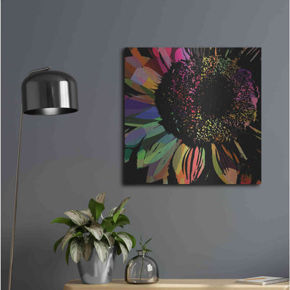Luxe Metal Art 'Flower 30' by Shandra Smith, Metal Wall Art,24x24