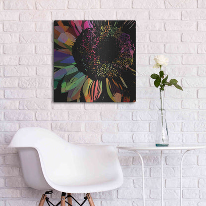 Luxe Metal Art 'Flower 30' by Shandra Smith, Metal Wall Art,24x24