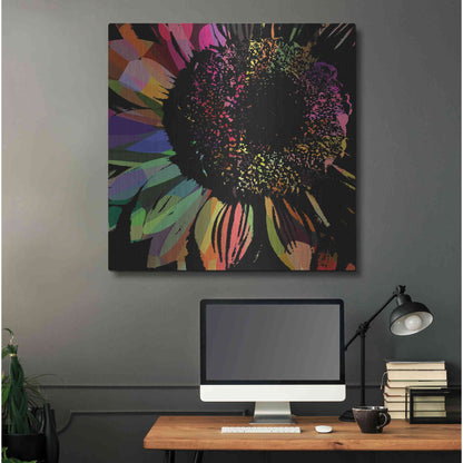 Luxe Metal Art 'Flower 30' by Shandra Smith, Metal Wall Art,36x36