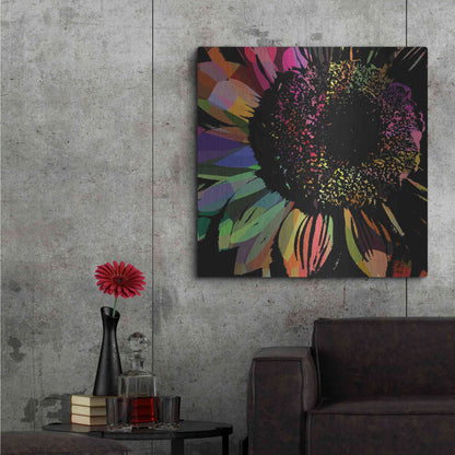 Luxe Metal Art 'Flower 30' by Shandra Smith, Metal Wall Art,36x36