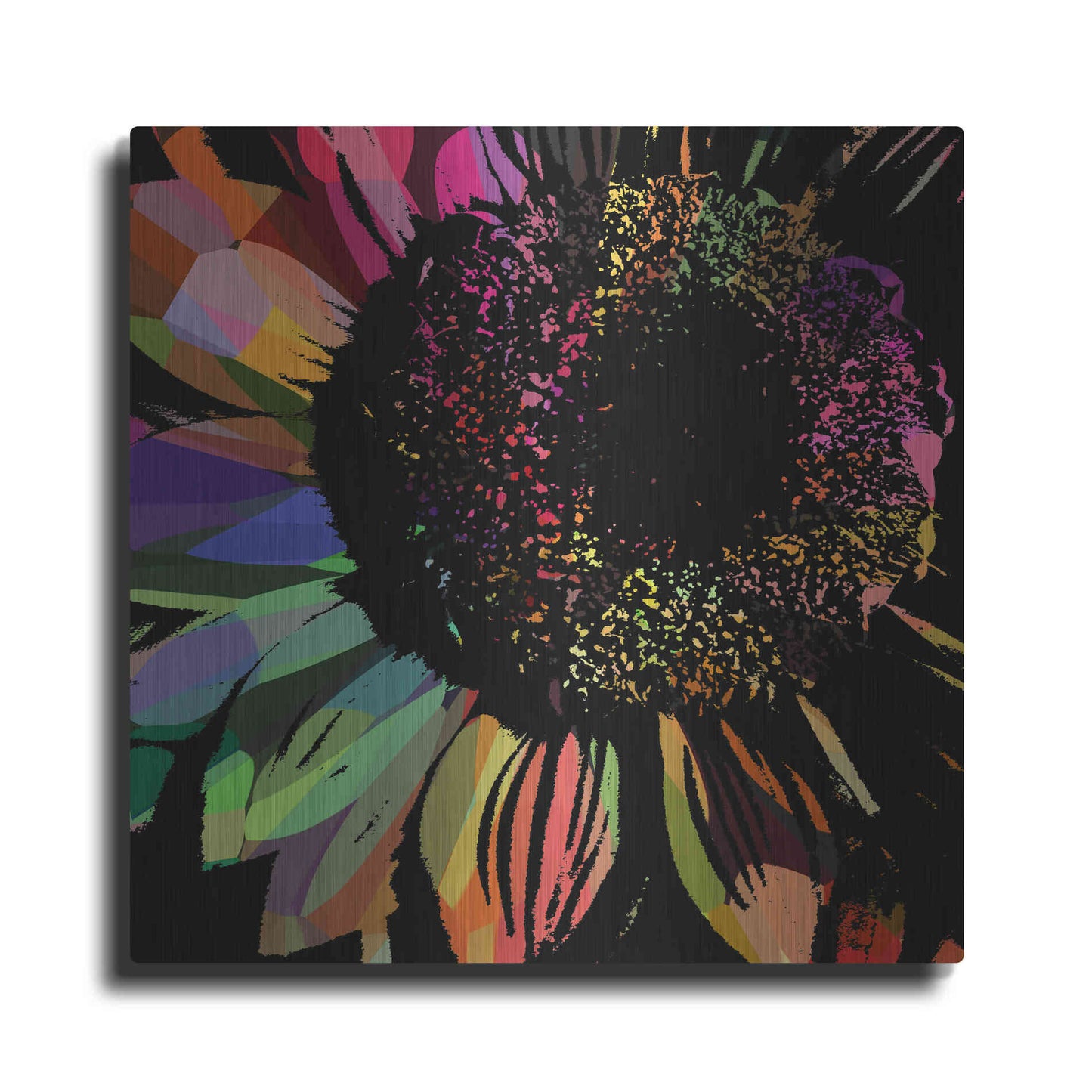 Luxe Metal Art 'Flower 30' by Shandra Smith, Metal Wall Art