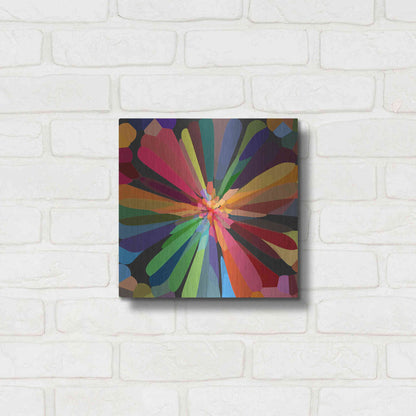 Luxe Metal Art 'Flower 12' by Shandra Smith, Metal Wall Art,12x12