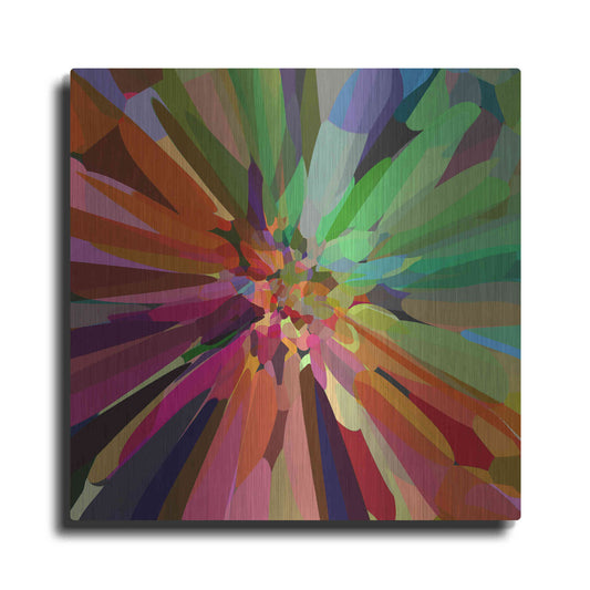 Luxe Metal Art 'Flower 27 'by Shandra Smith, Metal Wall Art