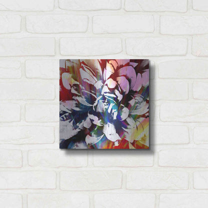 Luxe Metal Art 'Flower Power' by Shandra Smith, Metal Wall Art,12x12