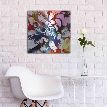 Luxe Metal Art 'Flower Power' by Shandra Smith, Metal Wall Art,24x24